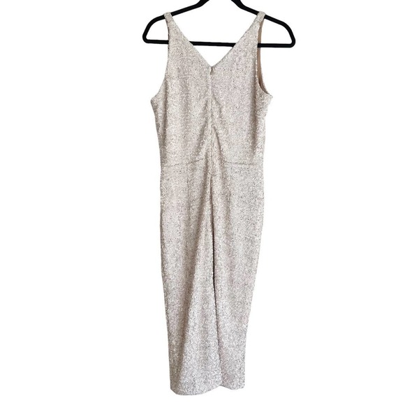 Dress The Population Sequin Camilla Midi Dress Sleeveless Size L NWOT - Picture 7 of 12